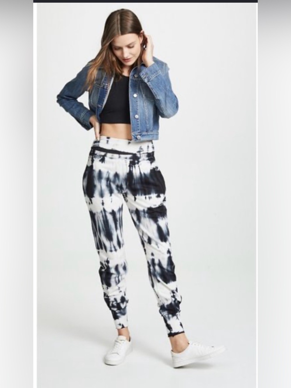Young Fabulous & Broke Tie Dye Groove Jogger Pants - Blue/Purple - Size Small